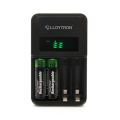 Gadget Man Ireland-Lloytron AA/AAA Smart Battery Charger for NiMH Batteries