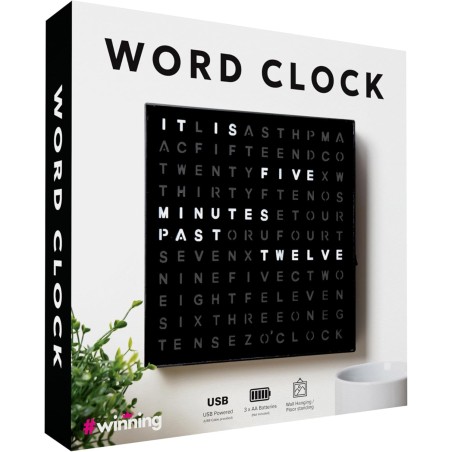 LED Digital Light-Up Word Clock - Gadget Man Ireland