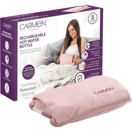 Carmen Rechargeable Hot Water Bottle Pink - Gadget Man Ireland