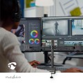 Nedis Dual Monitor Desk Mount 15"–32" - Gadget Man Ireland