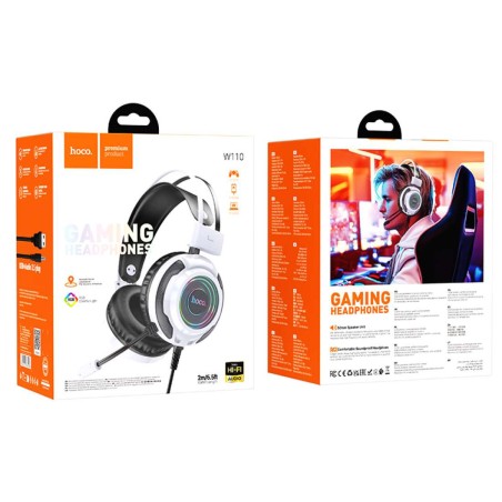 Hoco W110 Wired RGB Gaming Headset - Gadget Man Ireland