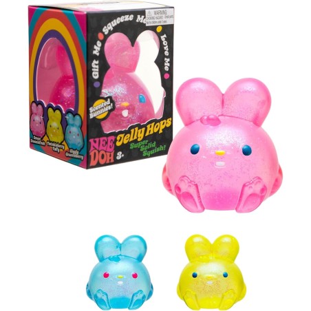 NeeDoh Jelly Hops Scented Bunny Squishy Toy - Gadget Man Ireland