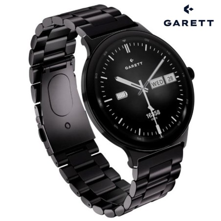 Garett Quantum Smartwatch Black Steel - Gadget Man Ireland