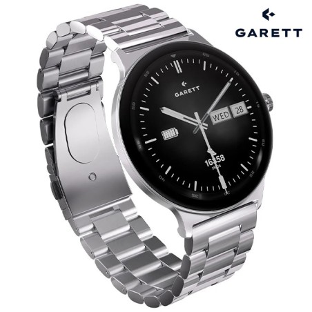Garett Quantum Smartwatch Black Steel - Gadget Man Ireland