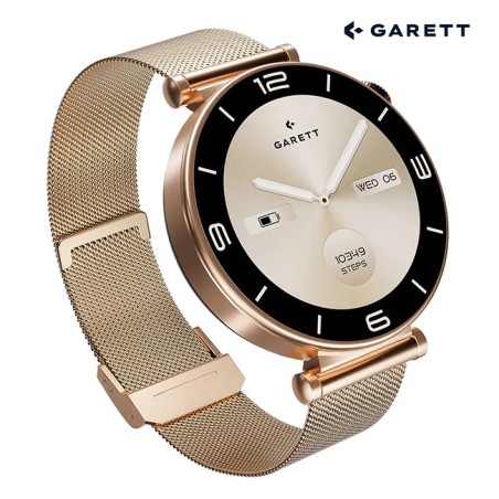Garett Rose Gold Smartwatch Mesh - Gadget Man Ireland