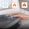 Warmlite 2kW Portable Flat Fan Heater / Black - Gadget Man Ireland