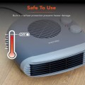 Warmlite 2kW Portable Flat Fan Heater / Black - Gadget Man Ireland