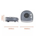 Warmlite 2kW Portable Flat Fan Heater / Black - Gadget Man Ireland