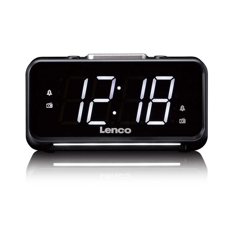 LENCO CR-28BK Clock Radio with Dimmer - Gadget Man Ireland