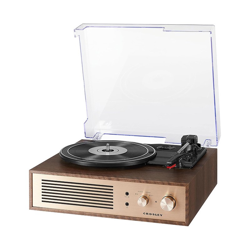 Crosley Miles Bluetooth Record Player - Walnut | Gadget Man Ireland