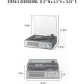 Crosley Miles Bluetooth Record Player - Walnut | Gadget Man Ireland