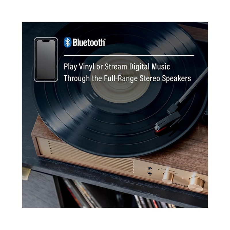 Crosley Miles Bluetooth Record Player - Walnut | Gadget Man Ireland
