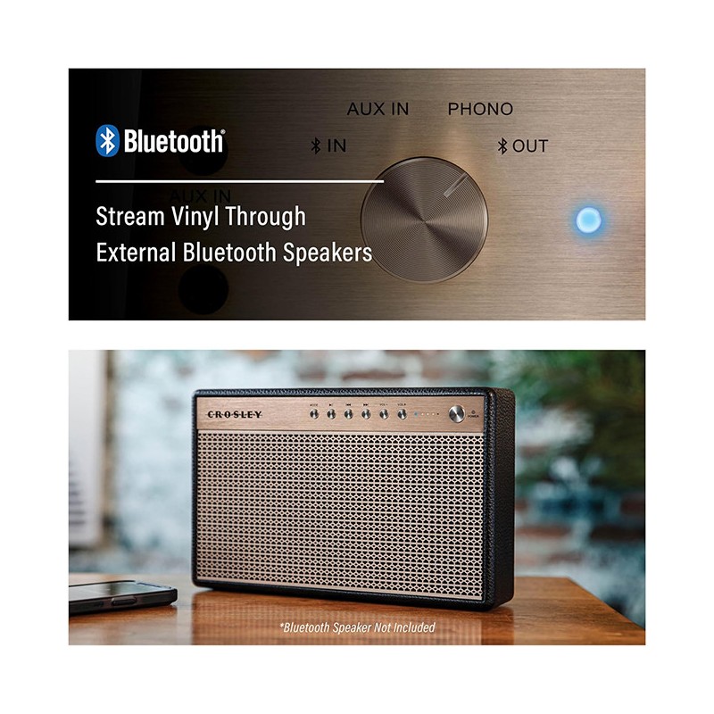 Crosley Miles Bluetooth Record Player - Walnut | Gadget Man Ireland