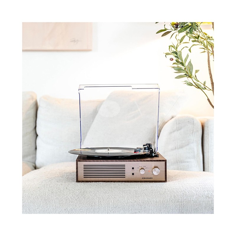 Crosley Miles Bluetooth Record Player - Walnut | Gadget Man Ireland