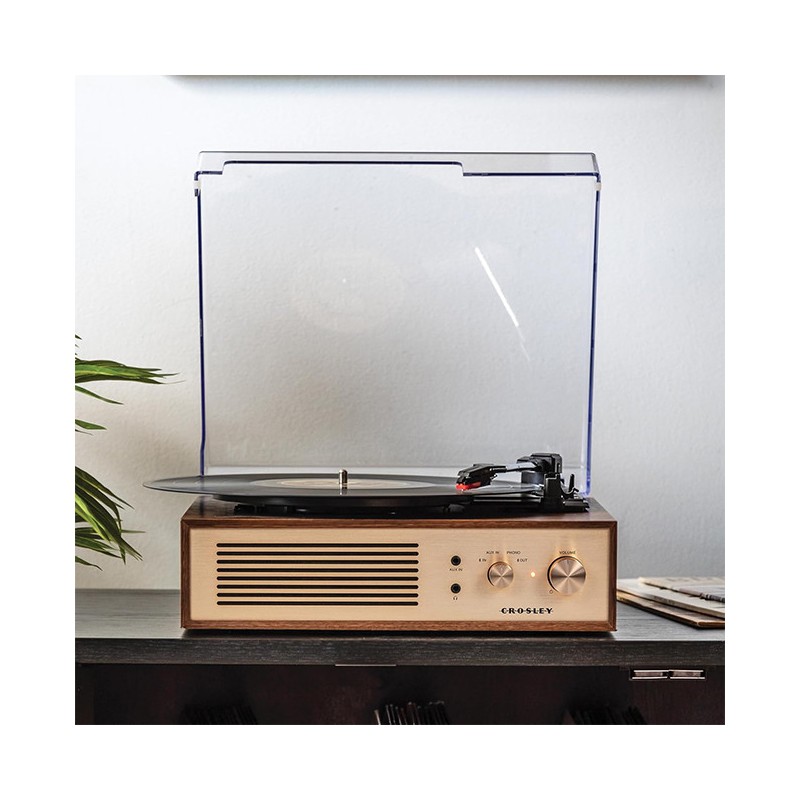 Crosley Miles Bluetooth Record Player - Walnut | Gadget Man Ireland