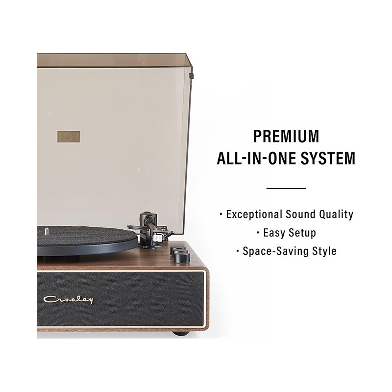Crosley Stave Bluetooth Turntable Walnut | Gadget Man Ireland