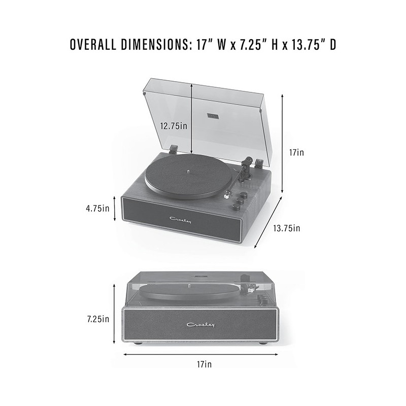Crosley Stave Bluetooth Turntable Walnut | Gadget Man Ireland