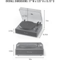 Crosley Stave Bluetooth Turntable Walnut | Gadget Man Ireland