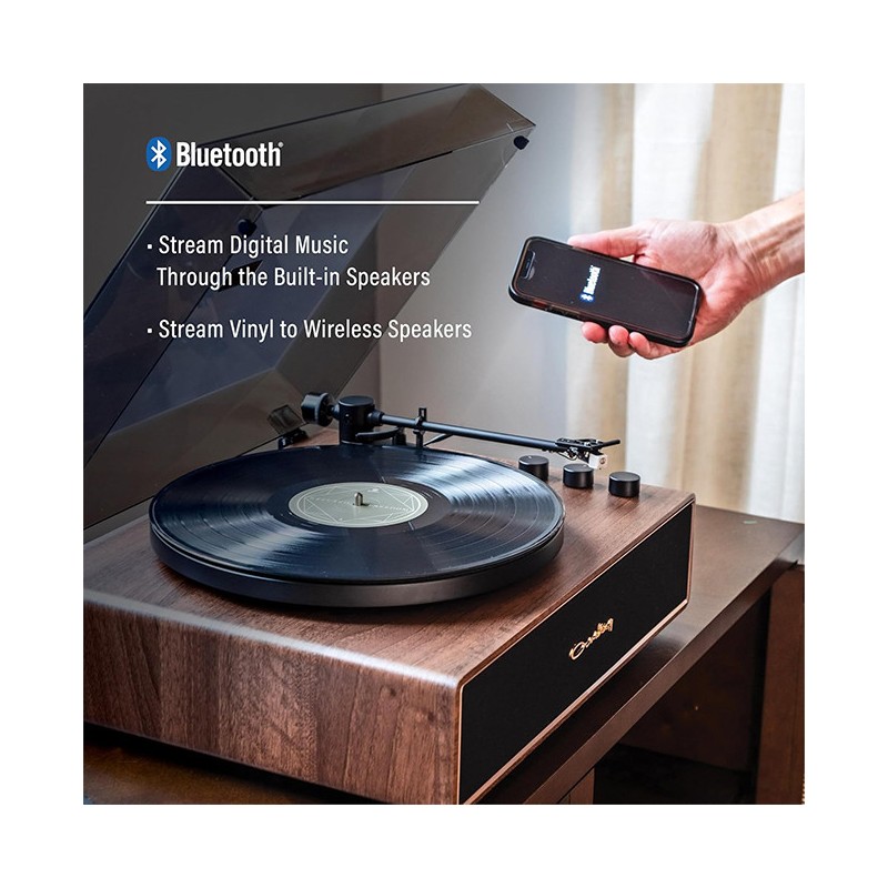 Crosley Stave Bluetooth Turntable Walnut | Gadget Man Ireland