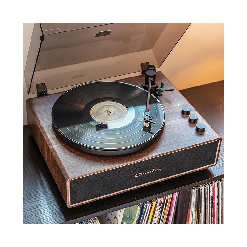 Crosley Stave Bluetooth Turntable Walnut | Gadget Man Ireland