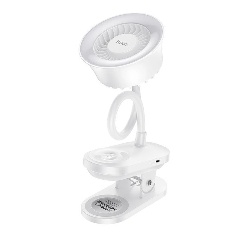 HOCO HX610 2-in-1 Clip-on Fan with Night Light | Gadget Man Ireland