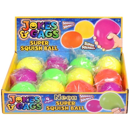 Neon Super Squish Ball Assorted | Sensory Stress Ball Toy | Gadget Man