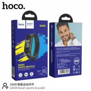HOCO GA08 Smart Fitness Bracelet Black | Gadget Man Ireland