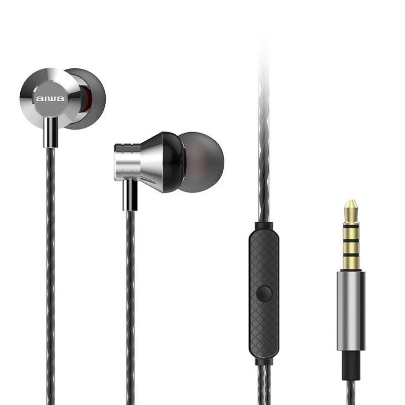 Aiwa ESTM-50SL In-Ear Headphones with Mic | Gadget Man Ireland