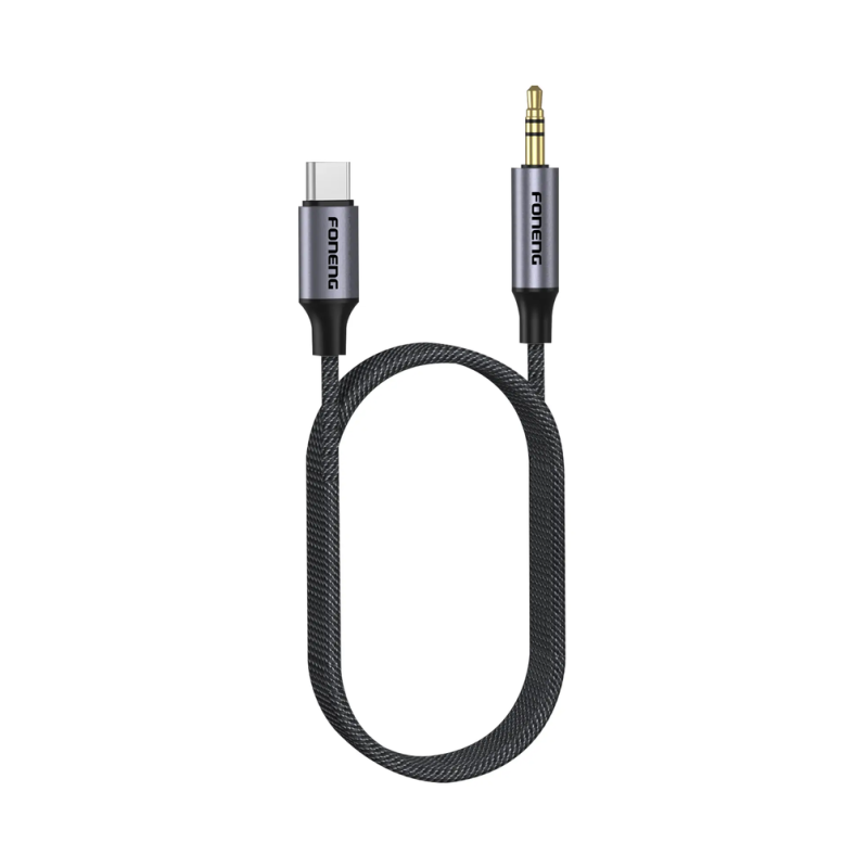 Foneng BM31 Type-C to 3.5mm Male Aux Audio Cable 1m | Gadget Man Ireland