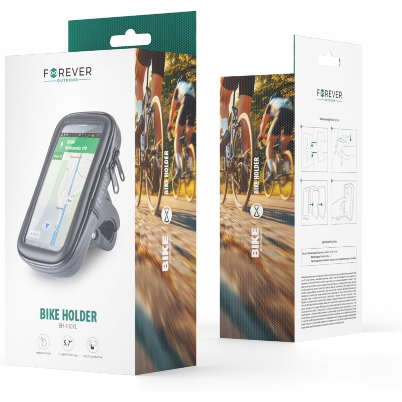 Forever BH-100 XXL Waterproof Bike Phone Holder | Gadget Man Ireland