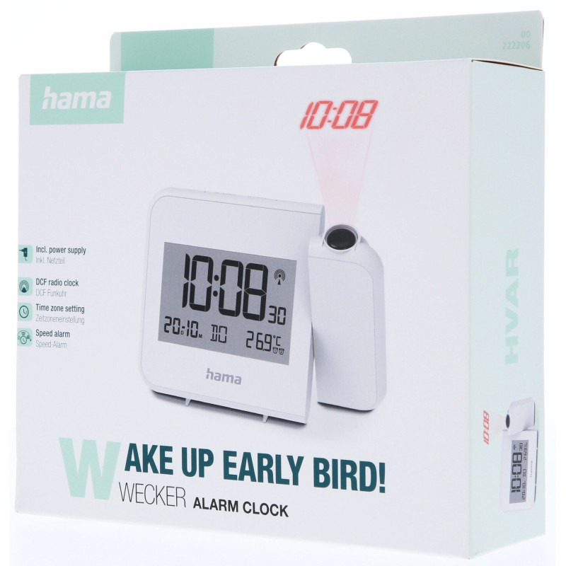 Hama Hvar Projector Alarm Clock | Dual Alarm | Gadget Man Ireland