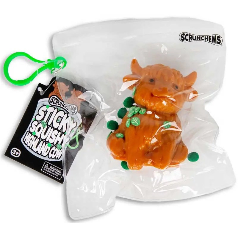 Scrunchems Sticky Squishy Highland Cow Fidget Toy | Gadget Man Ireland