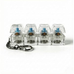 Buy the Clicky Keyboard Keyring with Light (4-Button) at Gadget Man Ireland. Features crisp mechanical clicks, built-in light, a