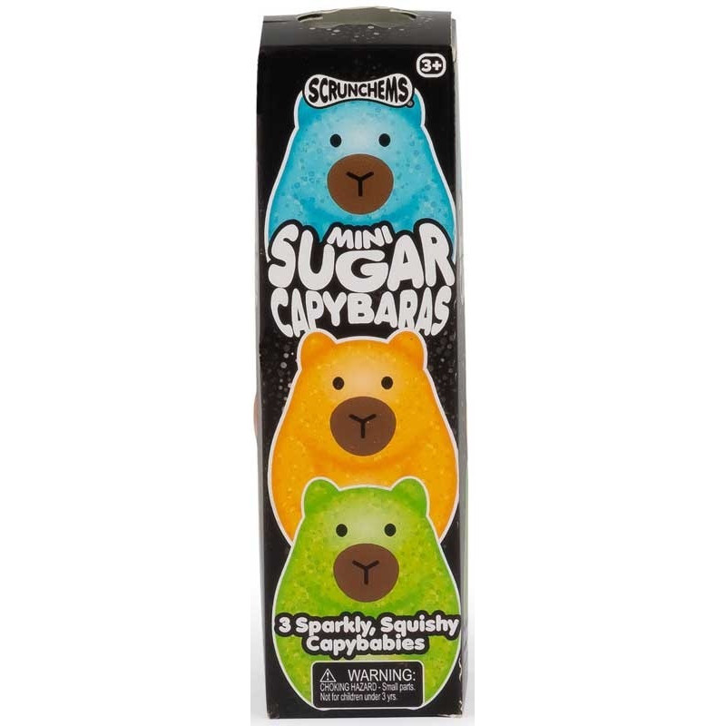 Scrunchems Mini Sugar Capybaras 3-Pack Sensory Toy | Gadget Man Ireland