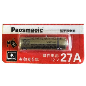 Paosmaoic 27A 12V Specialty Alkaline Battery (1-Pack) | Gadget Man Ireland
