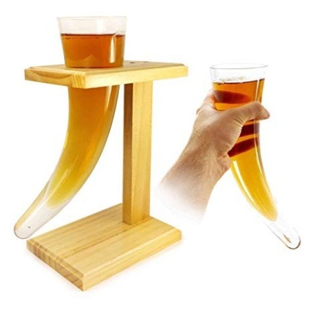 Viking Beer Horn Glass