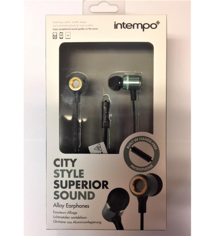 Intempo City Style Superier Sound Earphones