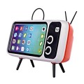Retro TV Phone Holder with Bluetooth Speaker