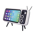Retro TV Phone Holder with Bluetooth Speaker