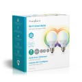 WiFi Smart LED Bulbs | Full Colour and Warm White | E27 | 2 pack