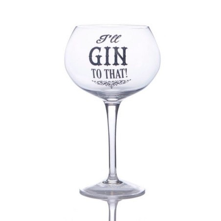 Gadget Man Ireland - Gin Bloom Glass Gift- I Will Gin To That