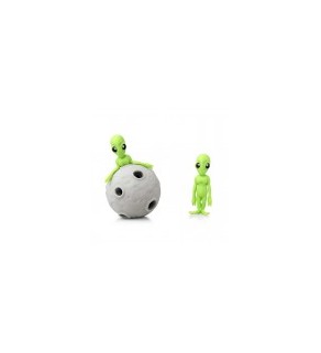 Stretchy Alien And Asteroid