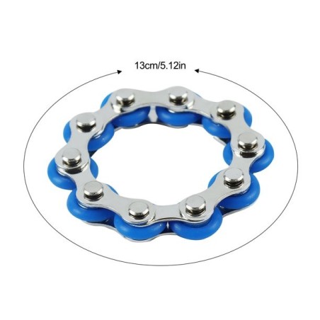 Gadget Man Ireland - 10 Section Bike Chain Fidget Spinner Bracelet For Autism and ADHD