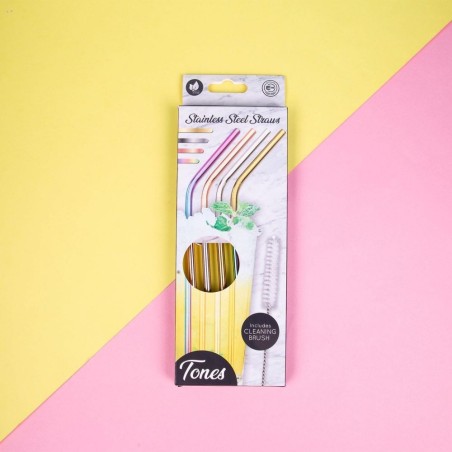 Gadget Man Ireland - Stainless Steel Straws Tones - Eco Friendly