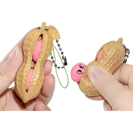 Gadget Man Ireland - Peanut Stress Relief Key Chain - Toys Gift