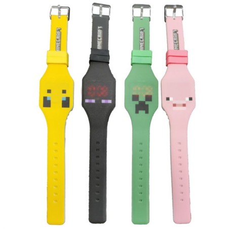 Gadget Man Ireland-Minecraft Faces Silicone Digital Watch