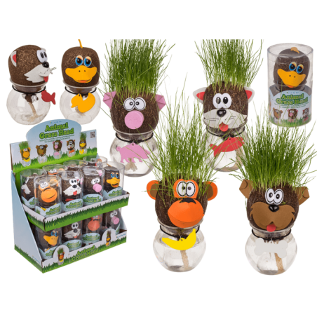Animal Grass Heads