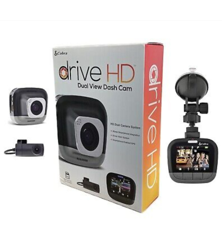 Gadgetman Ireland Dash Cam COBRA DUAL HD FRONT AND REAR FACING DASH CAM