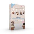 LED Photo Clip String Lights - 16 Warm LED Light-Up Clips