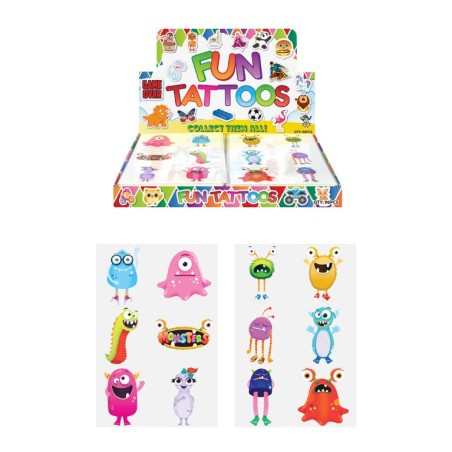 Tattoos Mini 4cm Monster - Exciting Temporary Tattoos | Gadget Man